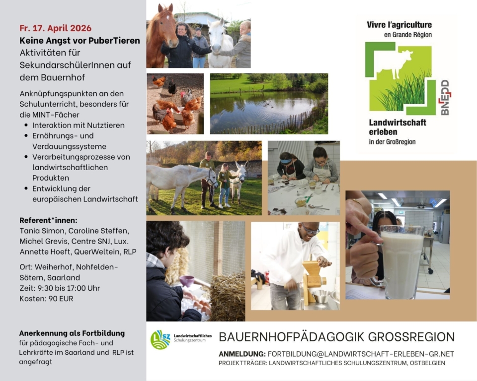 Bauernhopädagogik Themenmodul